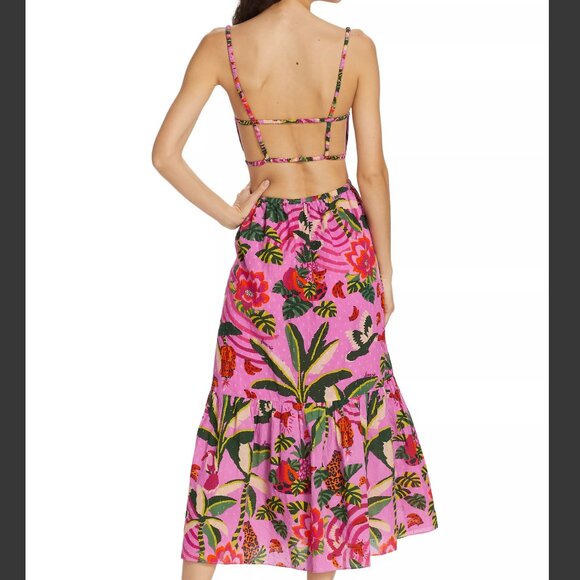 Farm Rio: Leopard Forest Midi Dress - Picture 3 of 9